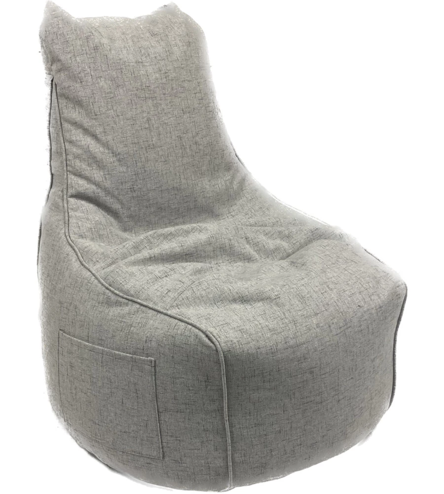 POUF POLTRONA SACCO "MILLY" GRIGIO 65X65X95 CM