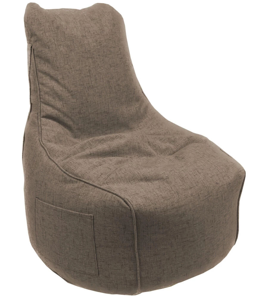 POUF POLTRONA SACCO "MILLY" BEIGE 65X65X95 CM