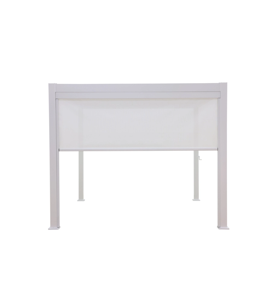 TENDA ANTIVENTO SCORREVOLE PER PERGOLA BIOCLIMATICA EUROGARDEN ATENA IN TEXTILENE BIANCO LATO 3 MT