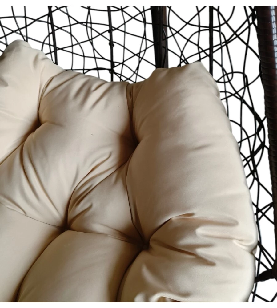 Poltrona sospesa da esterno EuroGarden "Mezzaluna" marrone 95x195 cm