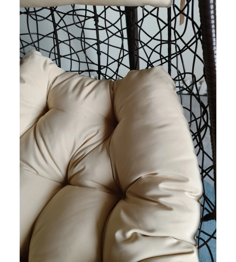 Cuscino di ricambio per poltrona sospesa EuroGarden "Mezzaluna" beige