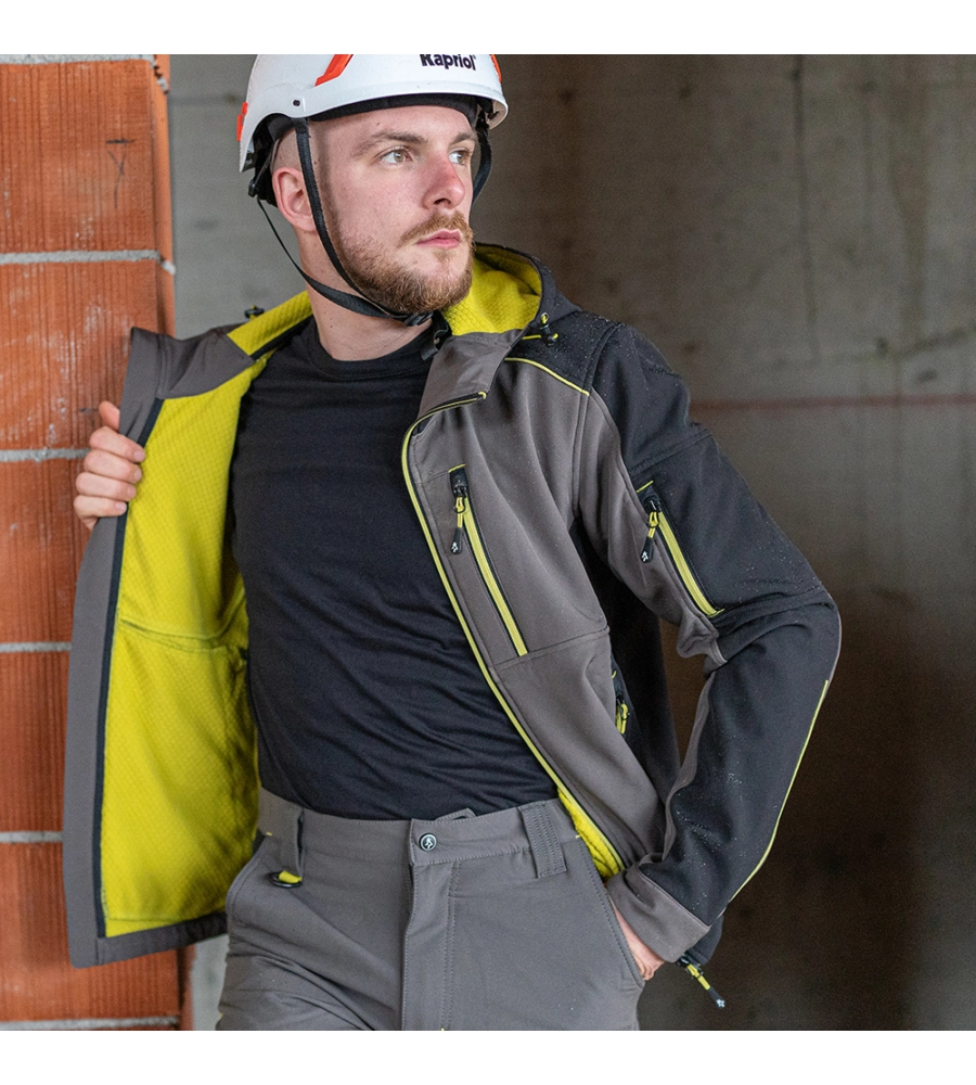 GIACCA DA LAVORO KAPRIOL "SOFTSHELL DYNAMIC" GRIGIO TG L