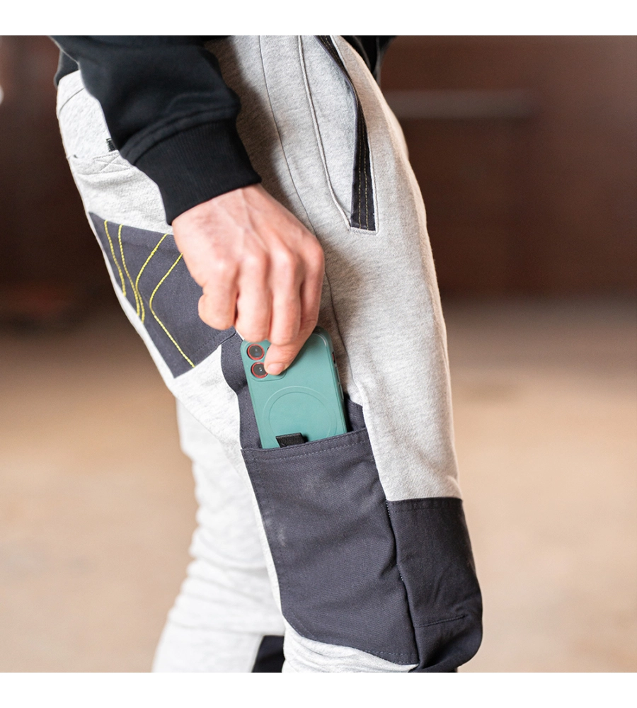 PANTALONI DA LAVORO KAPRIOL "SLICK" GRIGIO CHIARO TG L