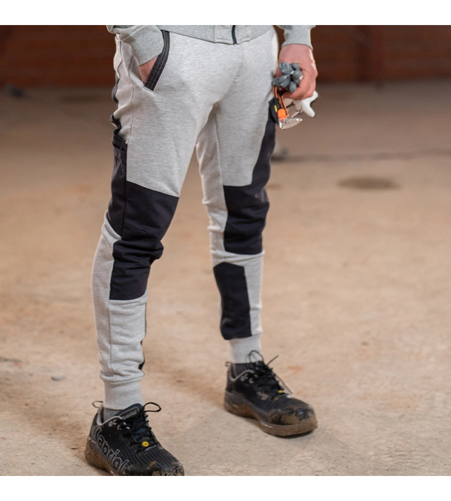 PANTALONI DA LAVORO KAPRIOL "SLICK" GRIGIO CHIARO TG XL