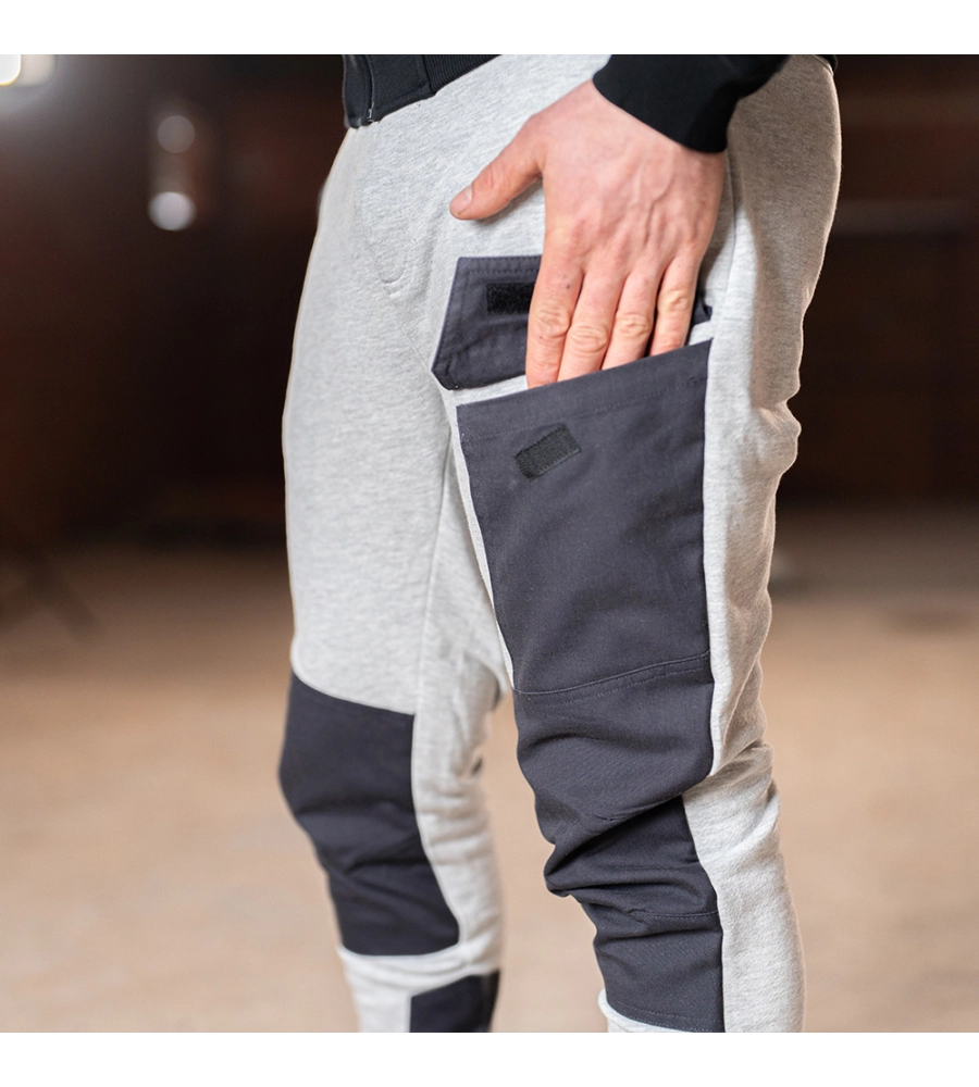 PANTALONI DA LAVORO KAPRIOL "SLICK" GRIGIO CHIARO TG XXL