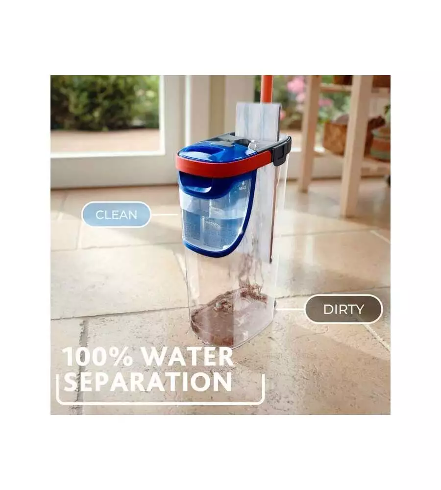 Sistema lavapavimenti Vileda "Flat Mop H2Pro" con piastra piatta