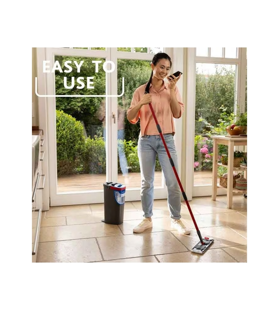 Sistema lavapavimenti Vileda "Flat Mop H2Pro" con piastra piatta