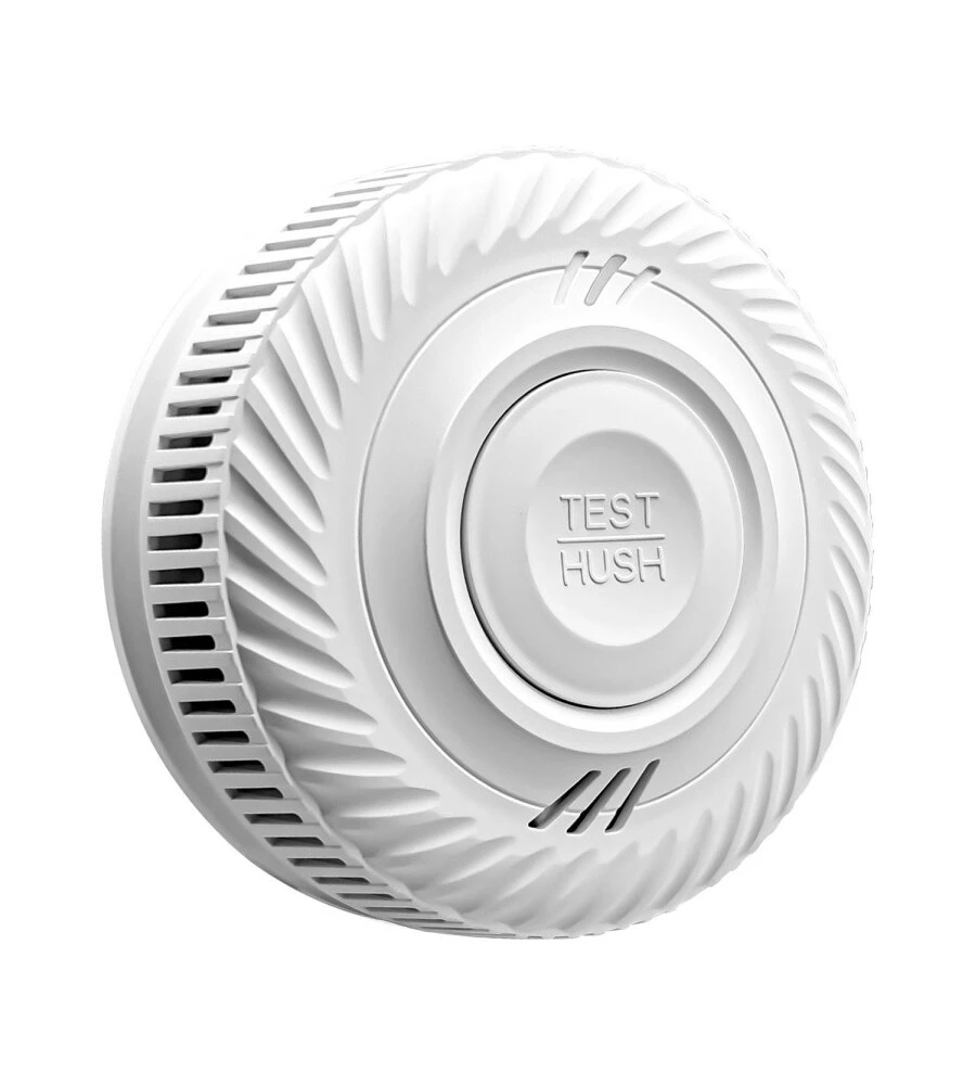 Rilevatore di fumo a batteria con doppio controllo fotoelettrico e a infrarossi