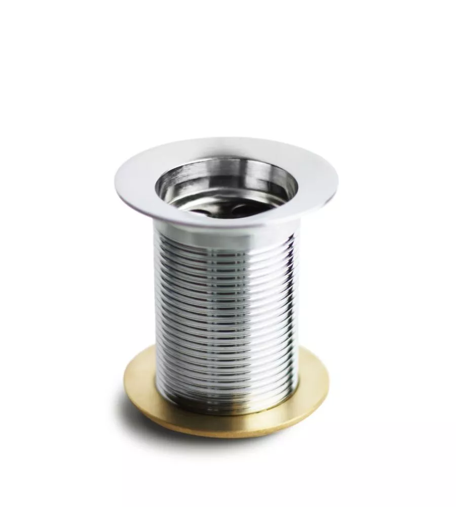 PILETTA DI SCARICO 1"1/4 PER FONTANA DA GIARDINO KAM IN OTTONE CROMATO