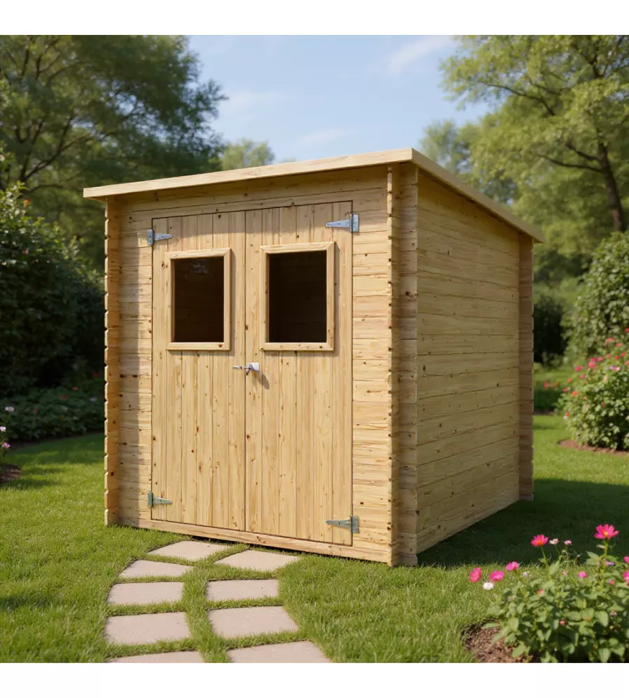 CASETTA IN LEGNO DA GIARDINO HABRITA "VIBO" IN ABETE 198X198X195 CM
