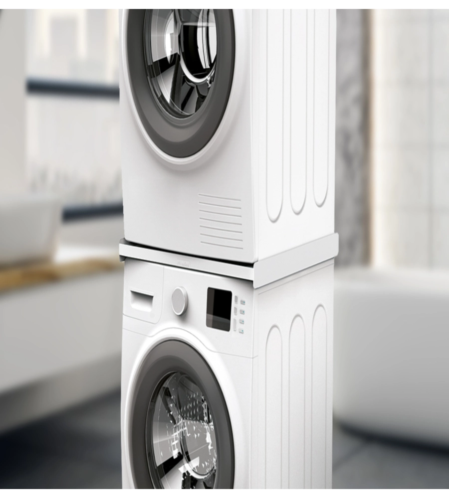 Kit di sovrapposizione universale per lavatrice e asciugatrice Meliconi "Torre Essential" bianco 60x55x5,5 cm