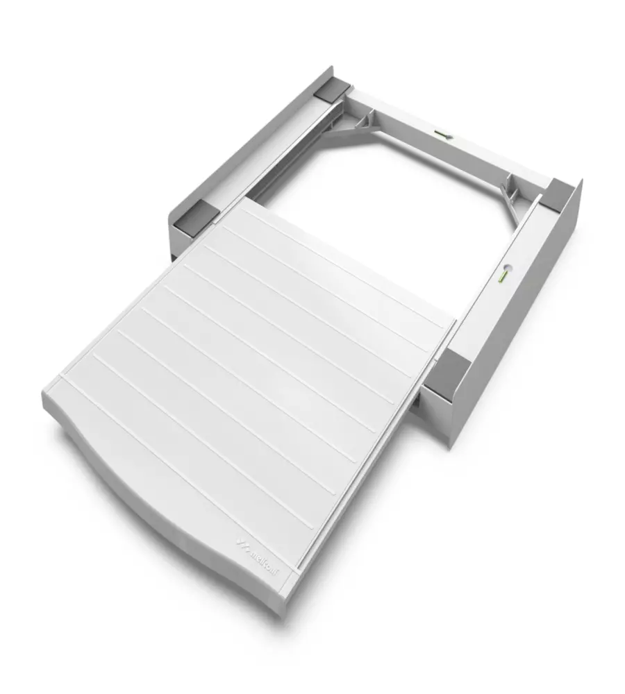 Kit di sovrapposizione universale per lavatrice e asciugatrice "Torre Dry" bianco 61,5x58,5x8,3 cm