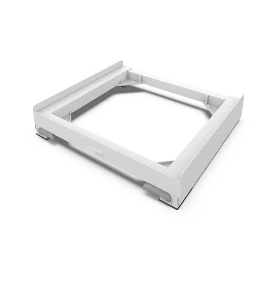 Base antivibrazione peer lavatrice e asciugatrice con ruote e freni Meliconi "Move Style" bianco 61,4x57x9,5 cm