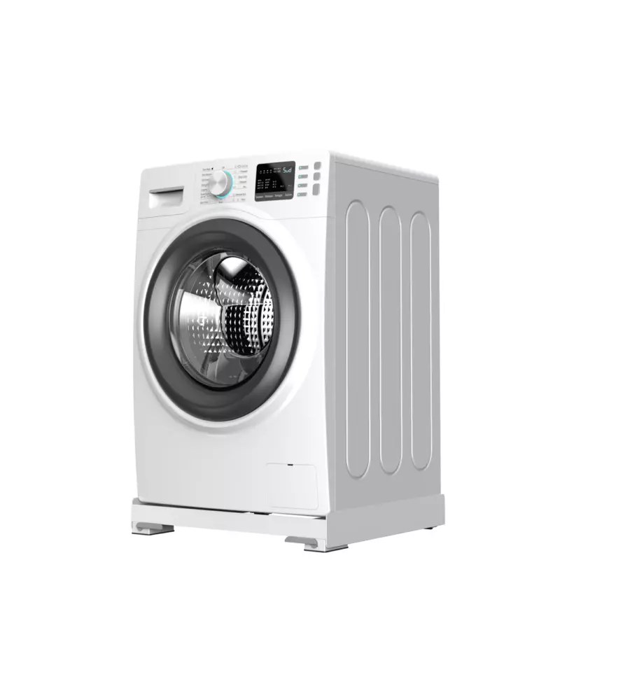 Base antivibrazione peer lavatrice e asciugatrice con ruote e freni Meliconi "Move Style" bianco 61,4x57x9,5 cm