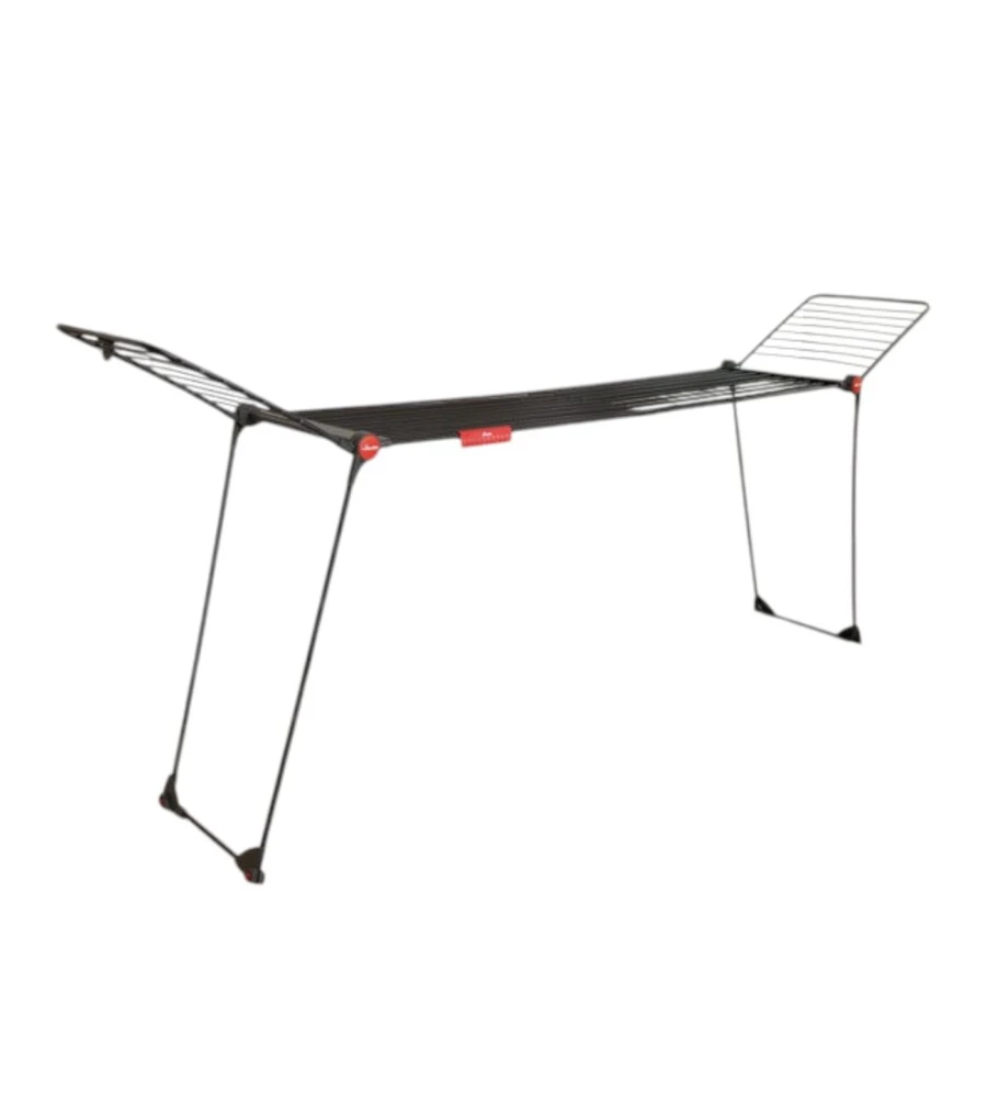 Stendibiancheria Vileda "Infinity Flex Ultimate" nero estensibile 117-205 cm