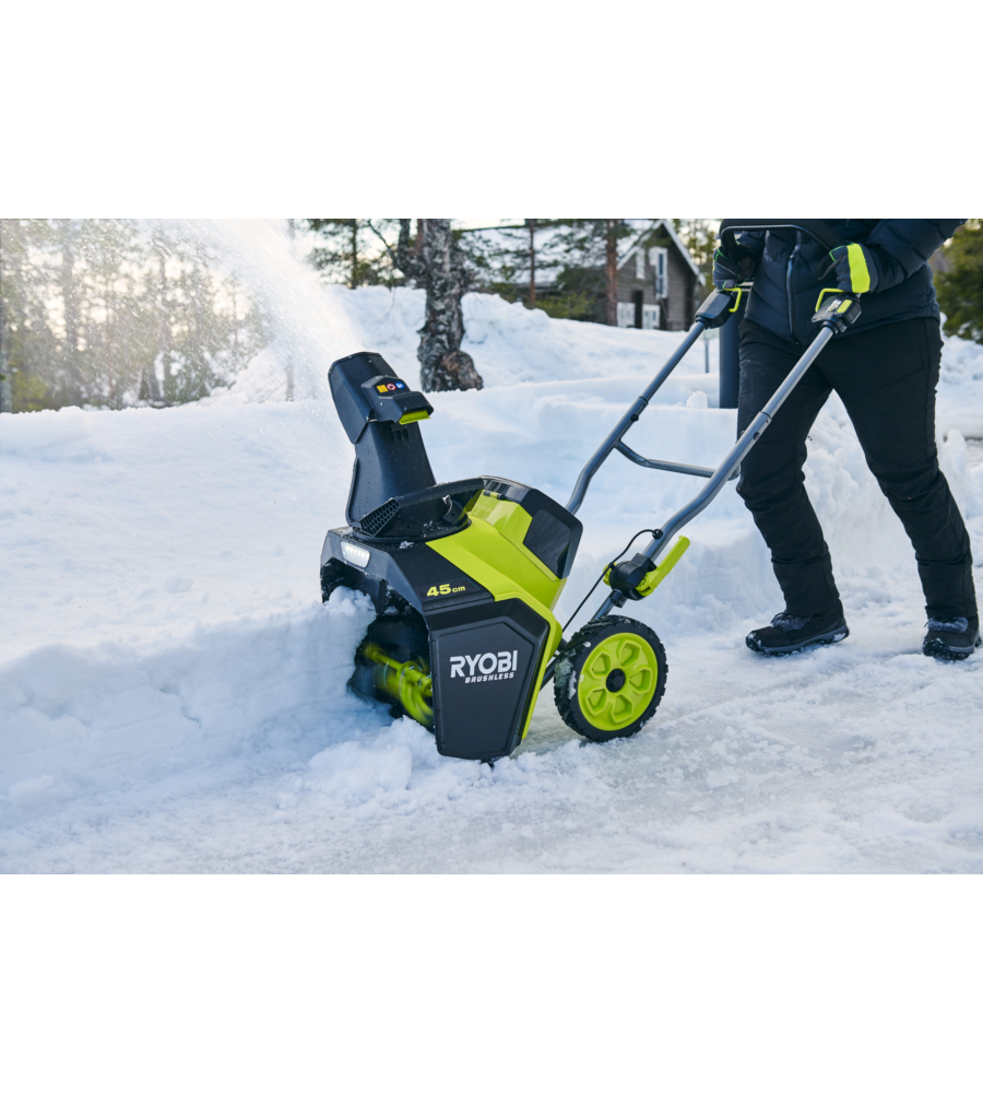 Spazzaneve a batteria Ryobi "RY18STX45A-240" 2 batterie 18V 4.0Ah e caricabatterie