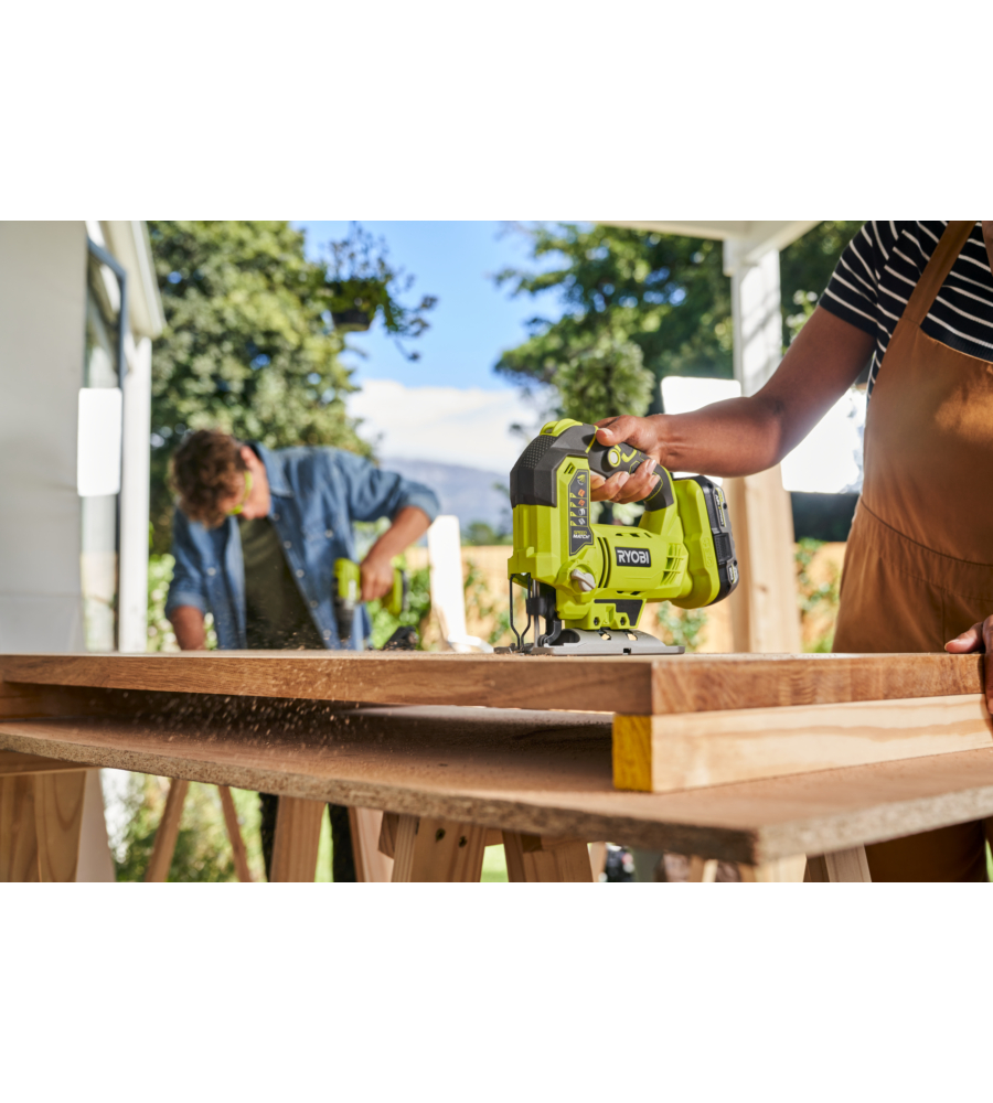 Kit valigetta trapano avvitatore e seghetto alternativo a batteria Ryobi "R18CK2PJ-1X40S" 18V 4Ah