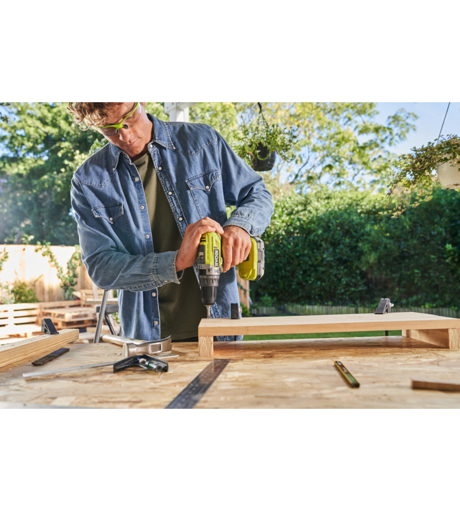 Kit valigetta trapano avvitatore e seghetto alternativo a batteria Ryobi "R18CK2PJ-1X40S" 18V 4Ah