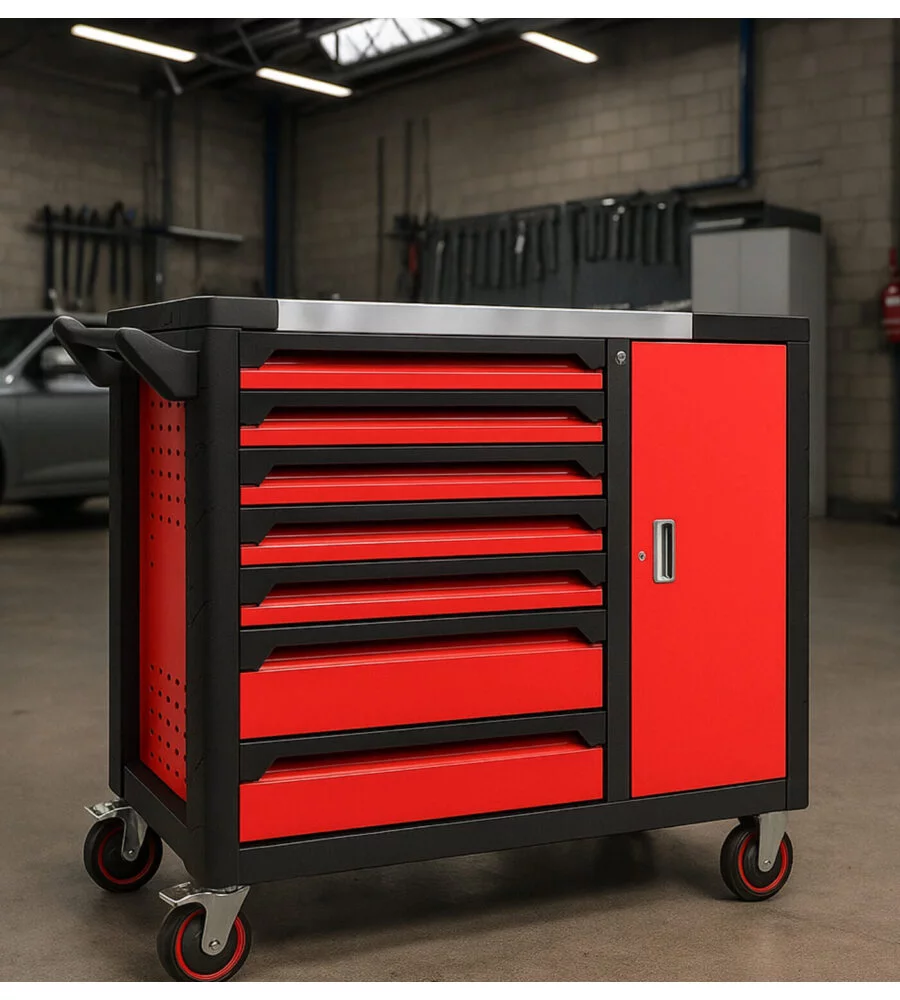 Carrello porta attrezzi Essenza 7 cassetti 113x47x97 cm