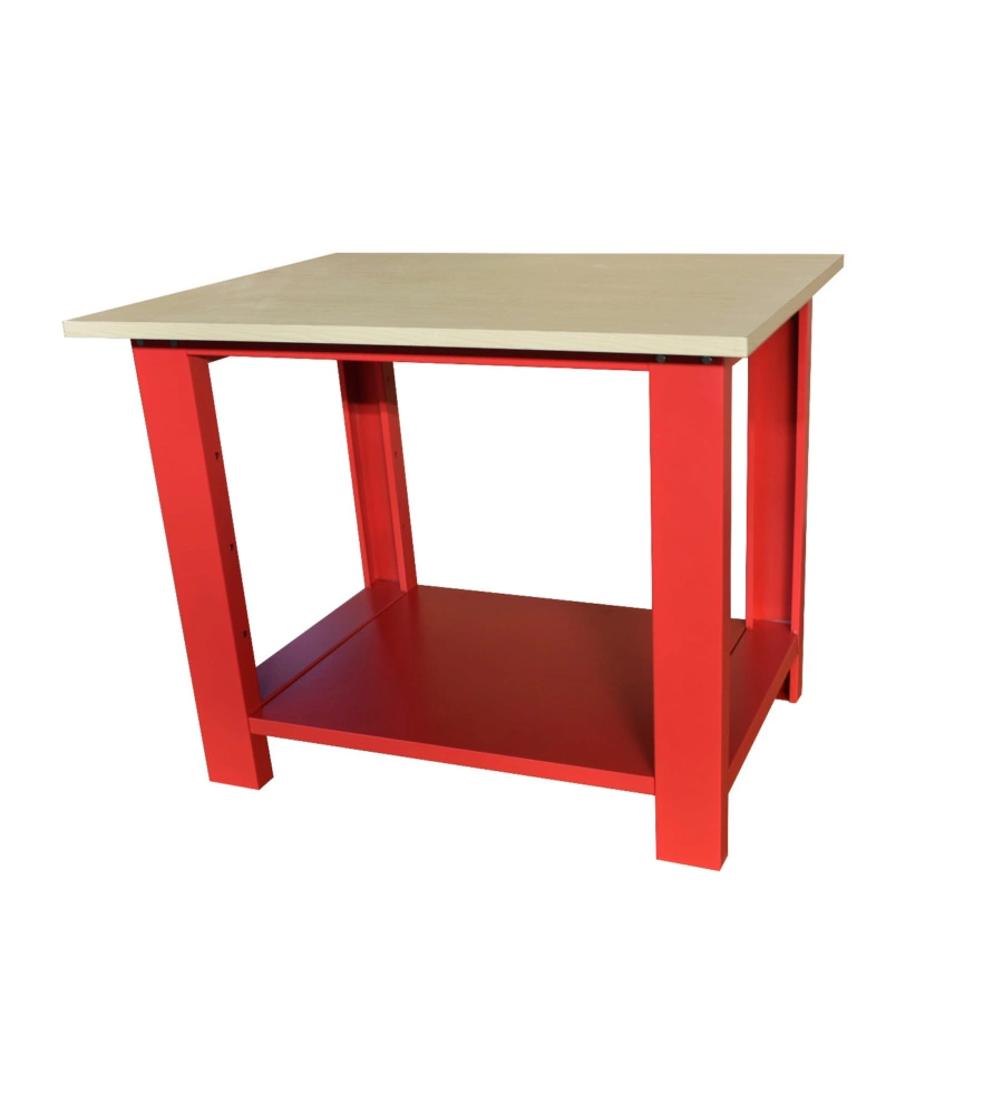 Banco da lavoro essenza in acciaio 100x75x80 cm