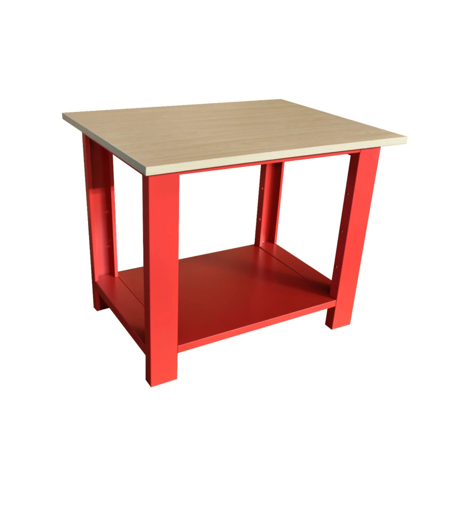 Banco da lavoro essenza in acciaio 100x75x80 cm