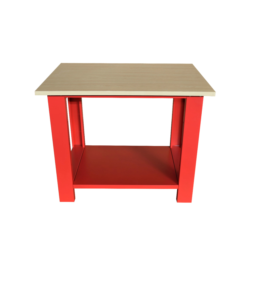 Banco da lavoro essenza in acciaio 100x75x80 cm