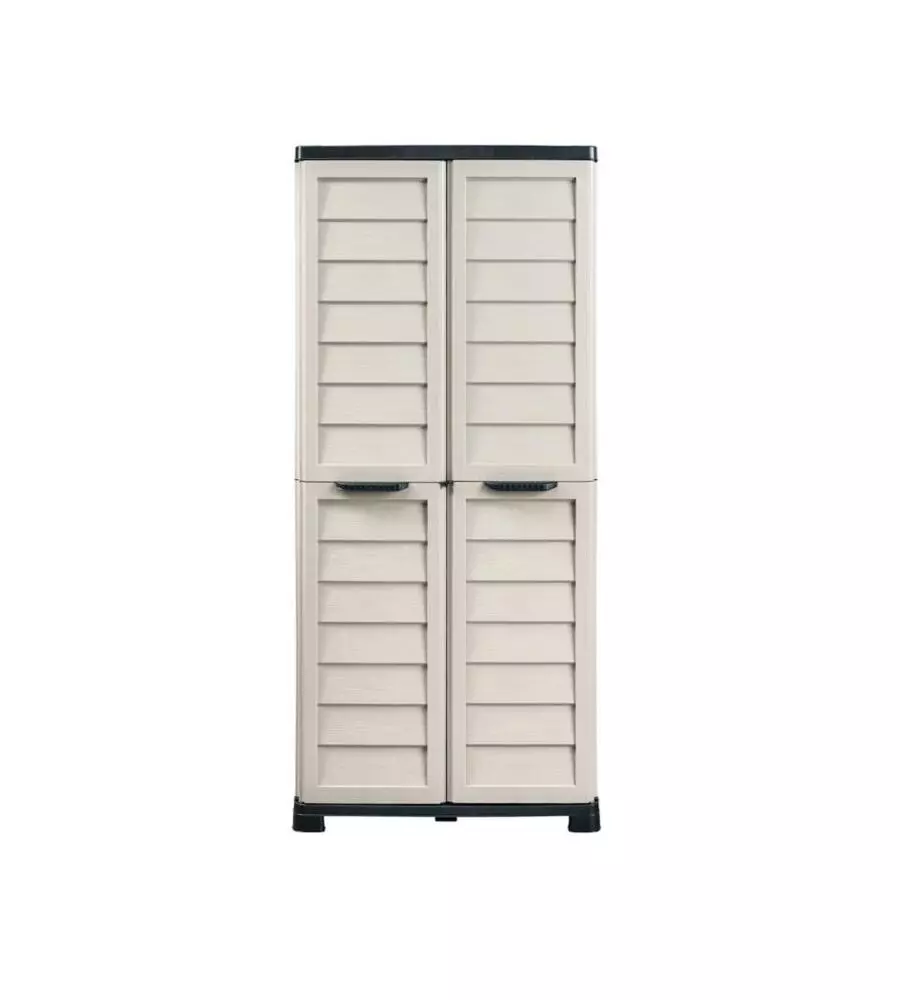 Armadio alto Bama "Riponi" in resina sabbia 76x46x168 cm