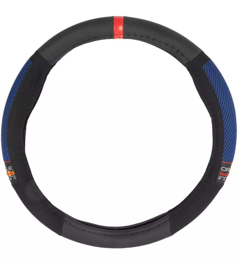 Coprivolante auto universale RedBull "Blended Lines Side Grip" nero e rosso 38 cm