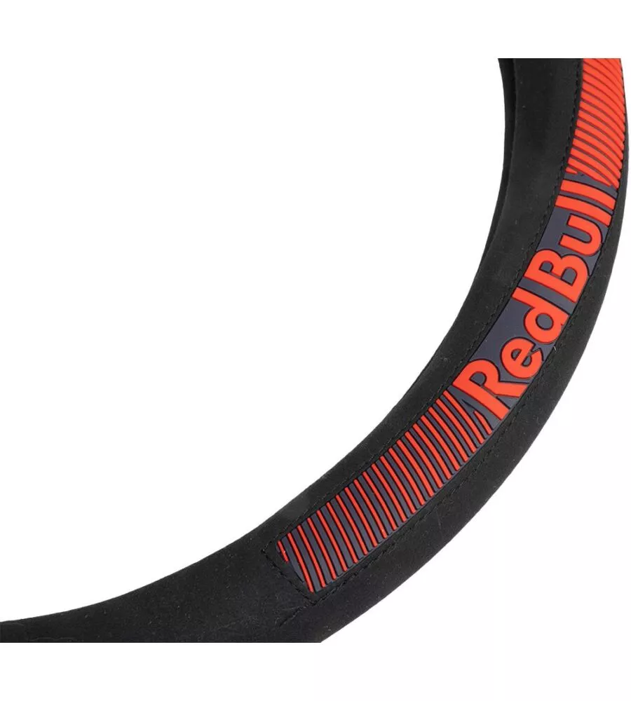 Coprivolante auto universale RedBull "Powerbar" nero e rosso 38 cm