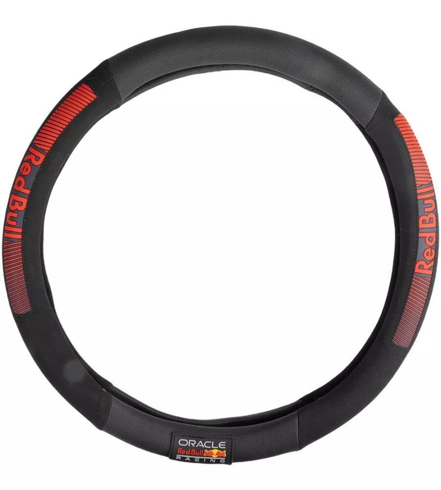 Coprivolante auto universale RedBull "Powerbar" nero e rosso 38 cm