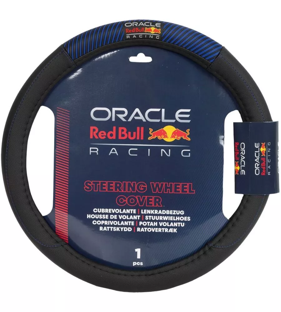 Coprivolante auto universale RedBull "Blended Lines" nero e blu 38cm