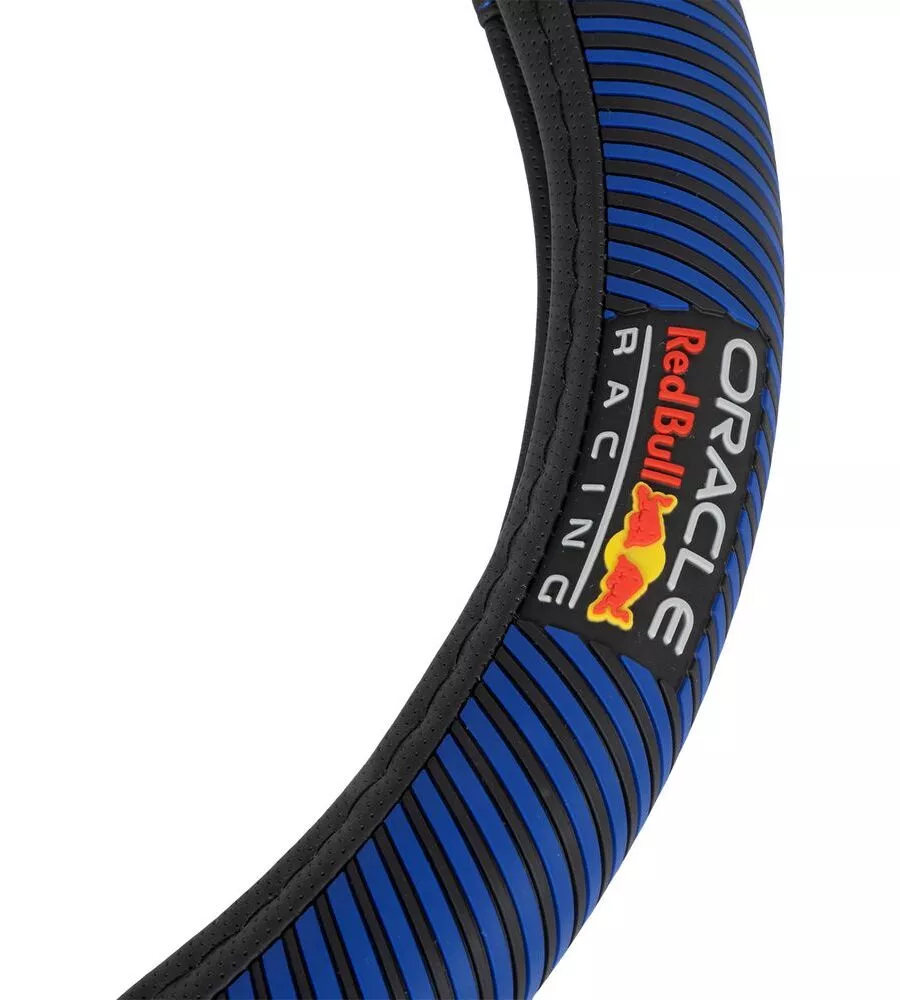 Coprivolante auto universale RedBull "Blended Lines" nero e blu 38cm