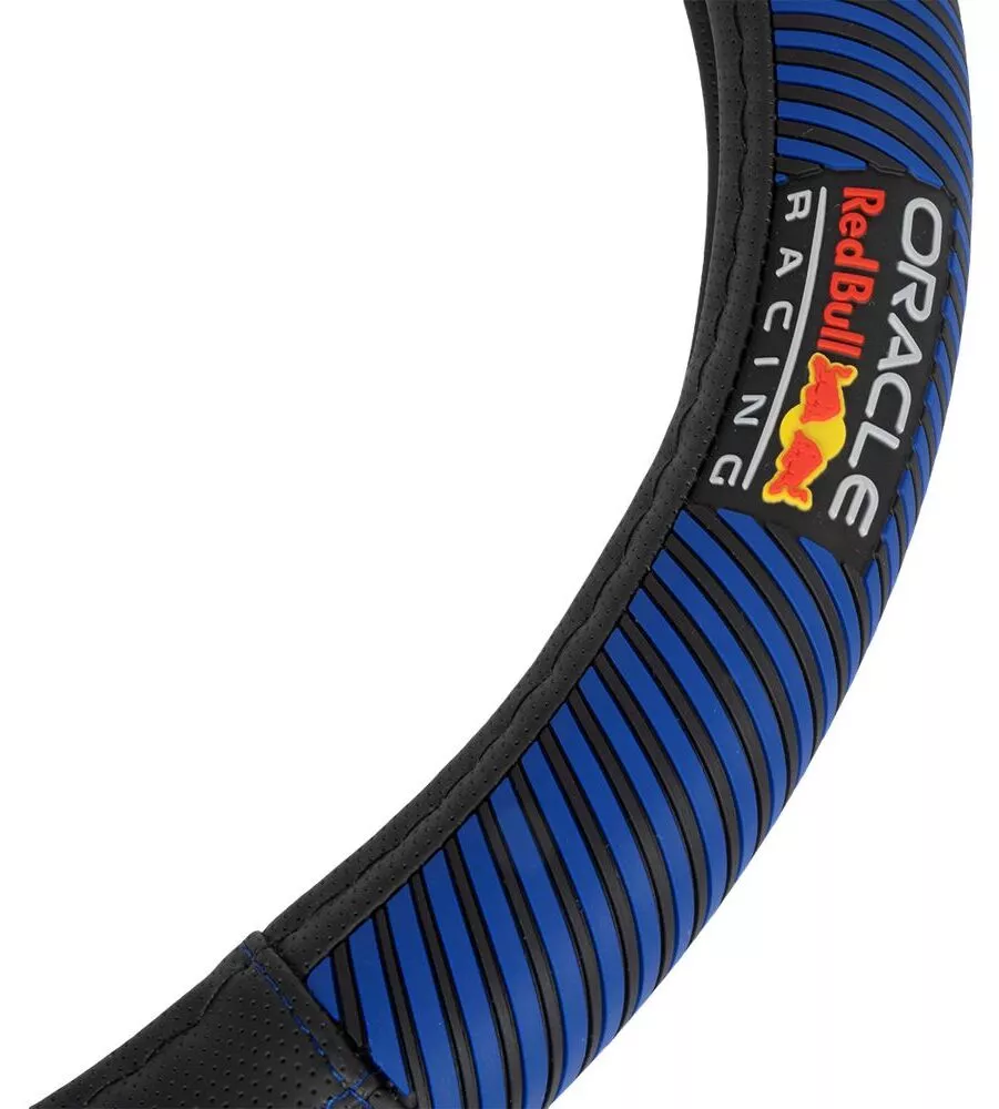 Coprivolante auto universale RedBull "Blended Lines" nero e blu 38cm