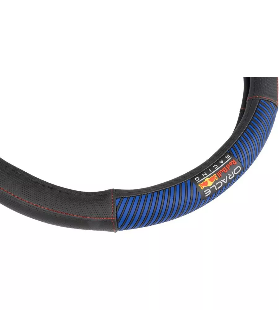 Coprivolante auto universale RedBull "Blended Lines" nero e rosso 38 cm