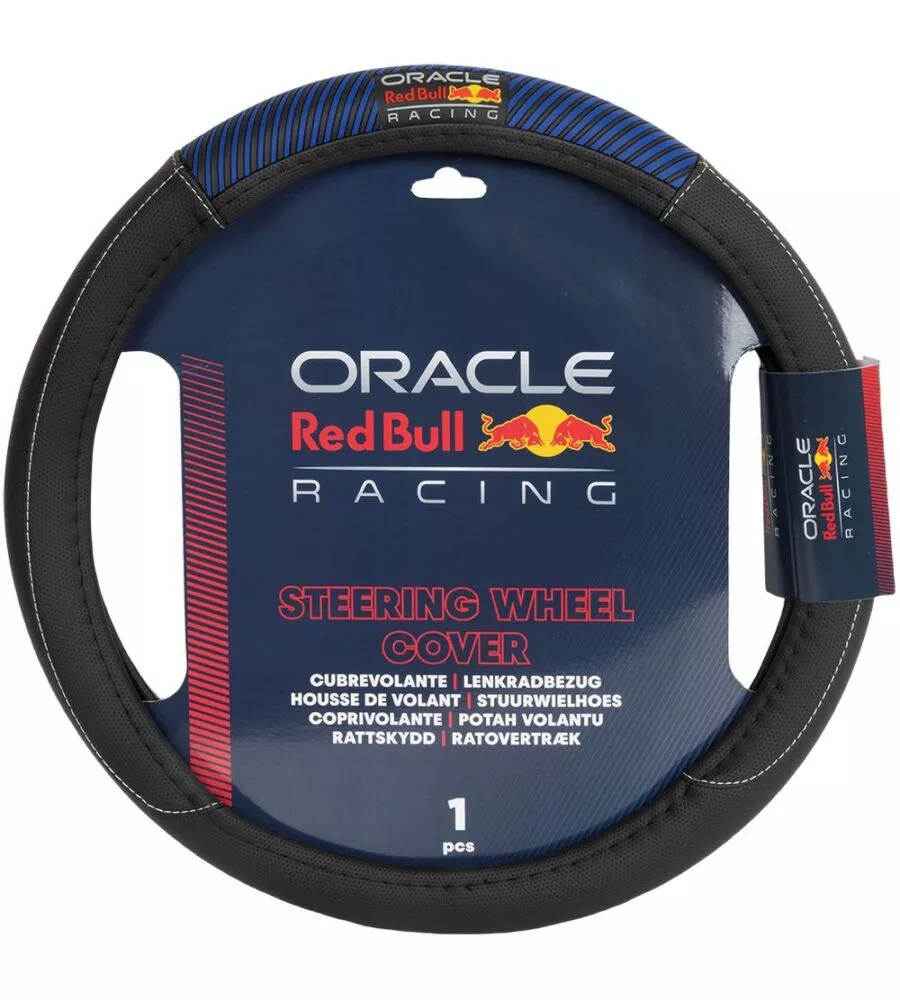 Coprivolante auto universale RedBull "Blended Lines" nero e bianco 38 cm