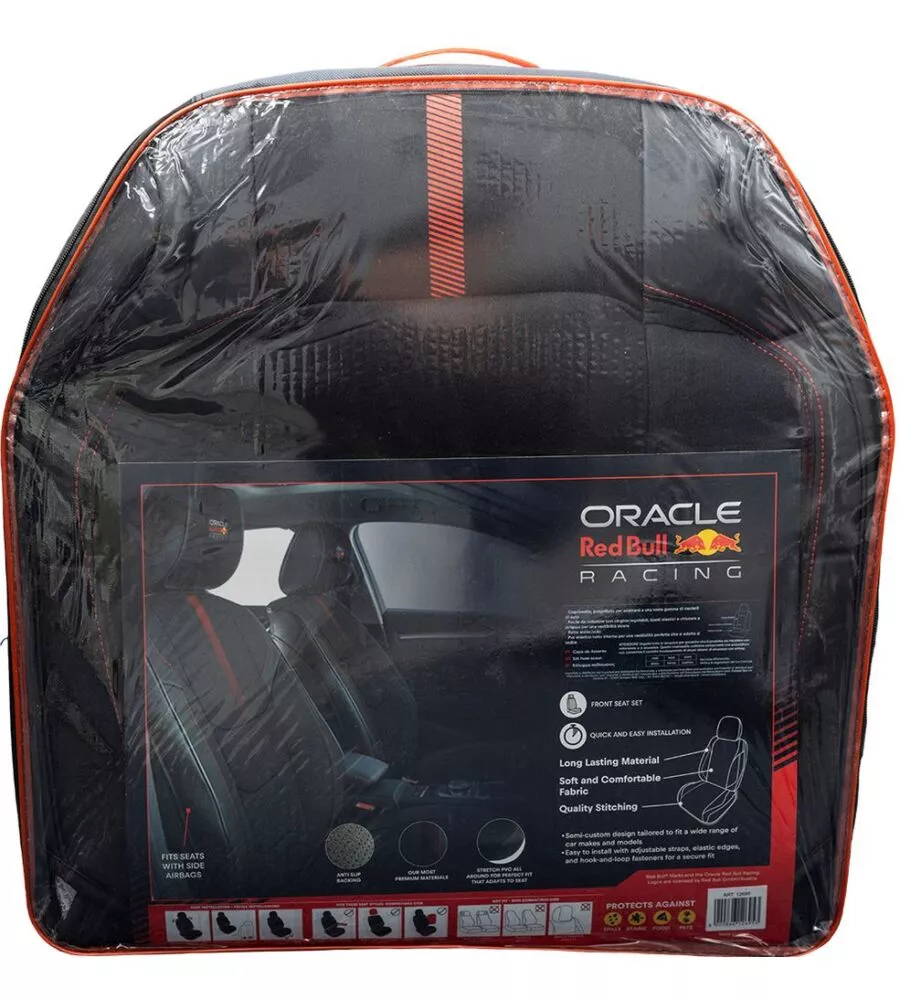 Coprisedile auto RedBull "Semi Custom Powerbar" nero e rosso