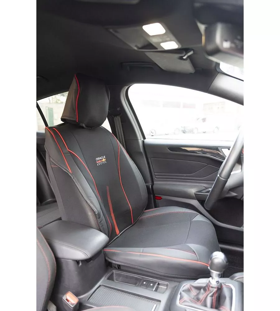 Coprisedile auto RedBull "Powerbar" nero e rosso