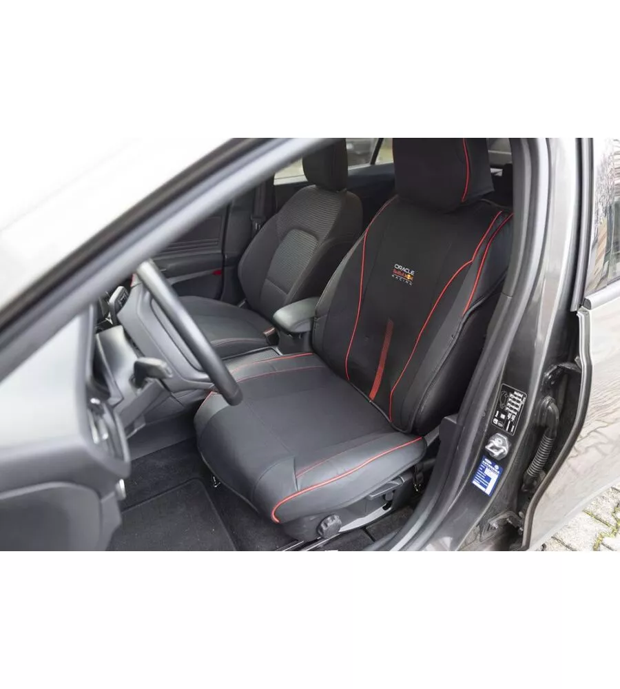 Coprisedile auto RedBull "Powerbar" nero e rosso