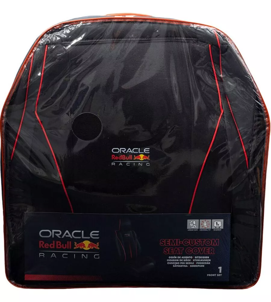 Coprisedile auto RedBull "Powerbar" nero e rosso