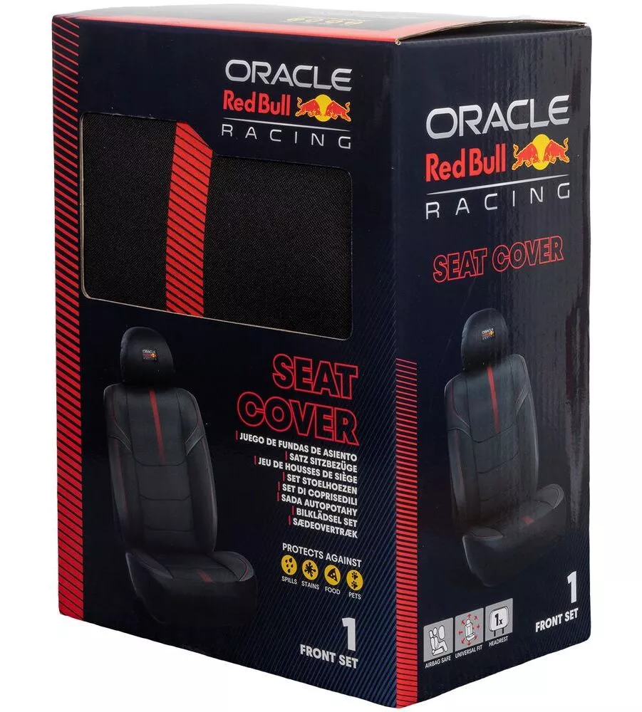 Coprisedile auto RedBull "Powerbar II" nero e rosso