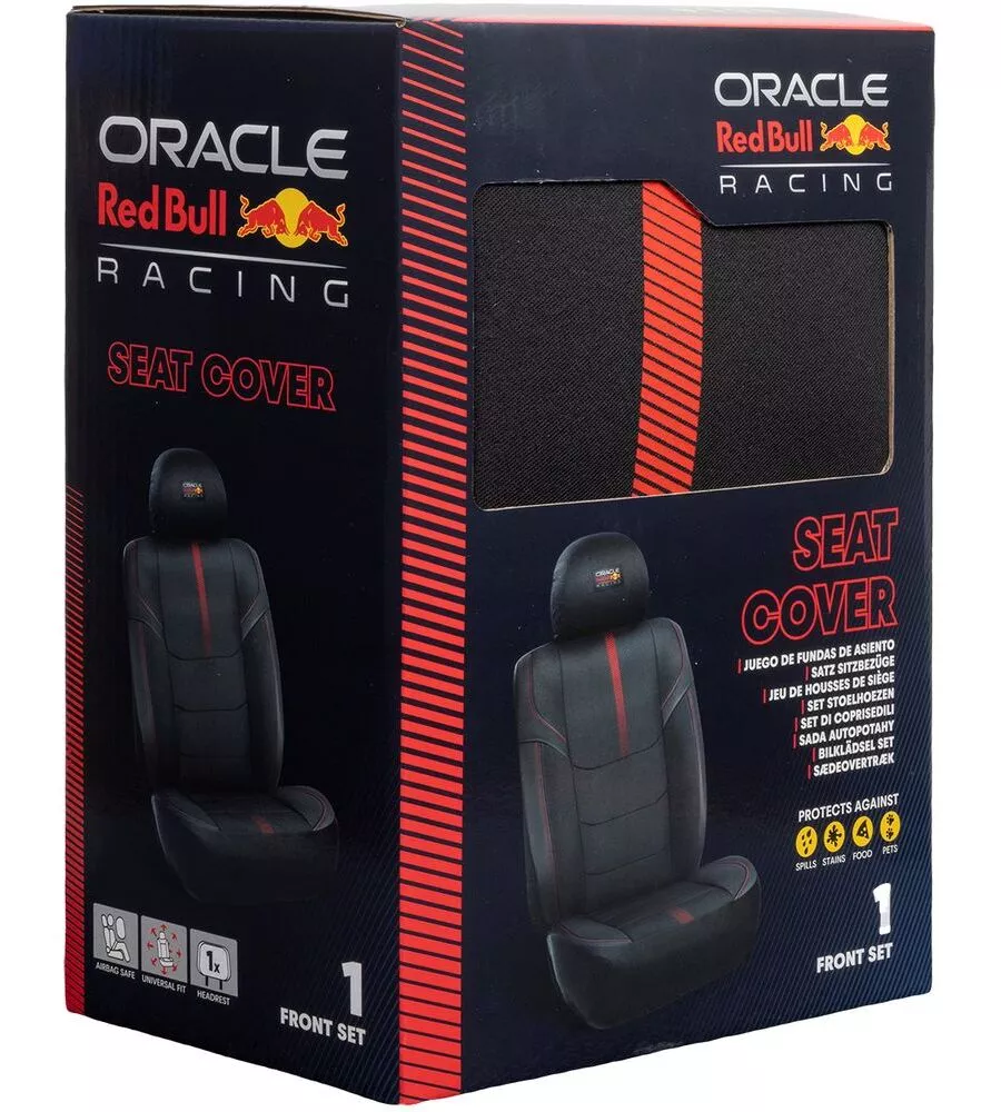 Coprisedile auto RedBull "Powerbar II" nero e rosso