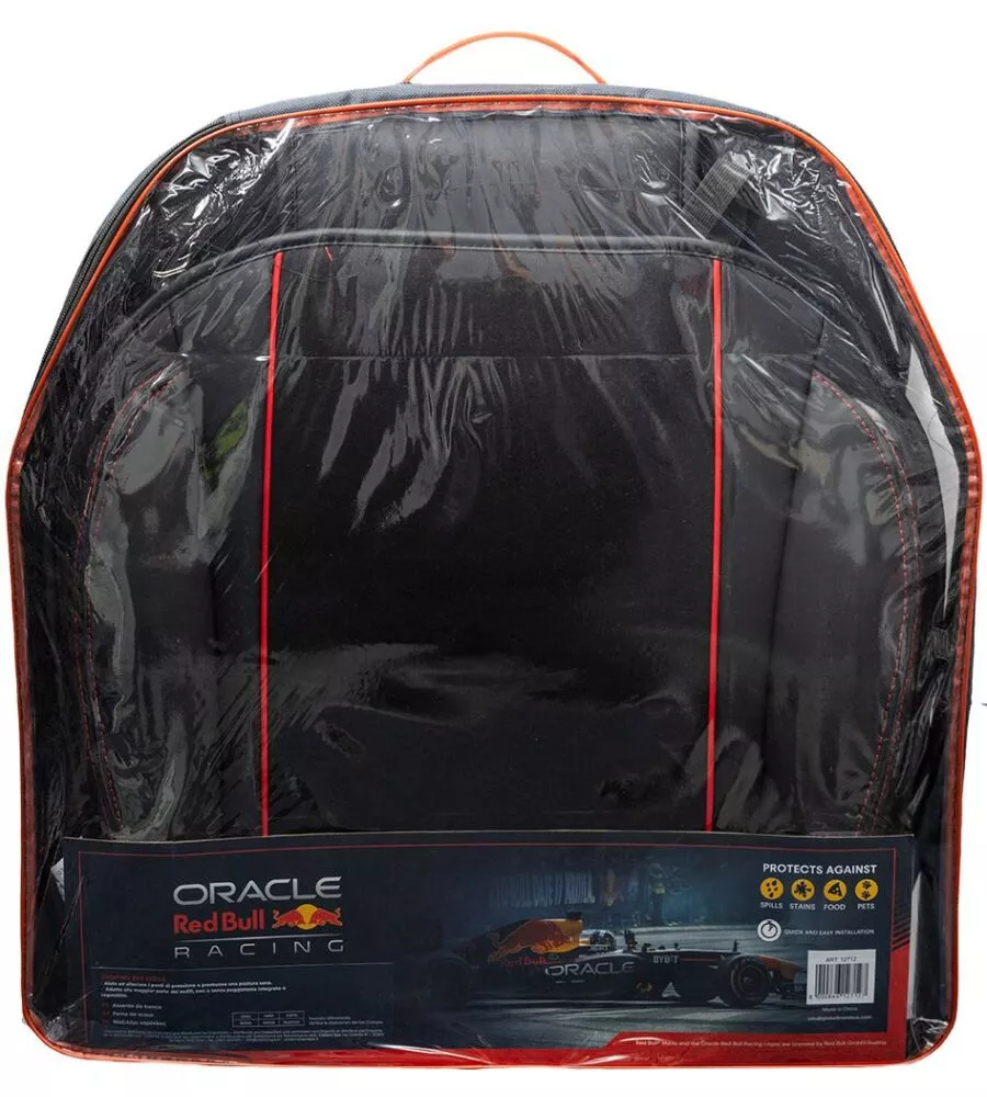 Schienale singolo auto RedBull "Powerbar" nero e rosso