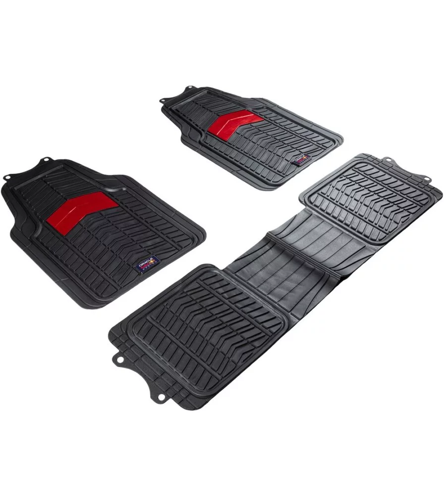 Set 3 tappetini furgoni RedBull "Bull Flash" nero e rosso