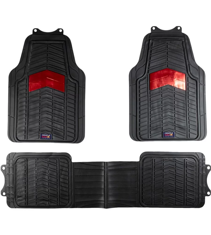 Set 3 tappetini furgoni RedBull "Bull Flash" nero e rosso