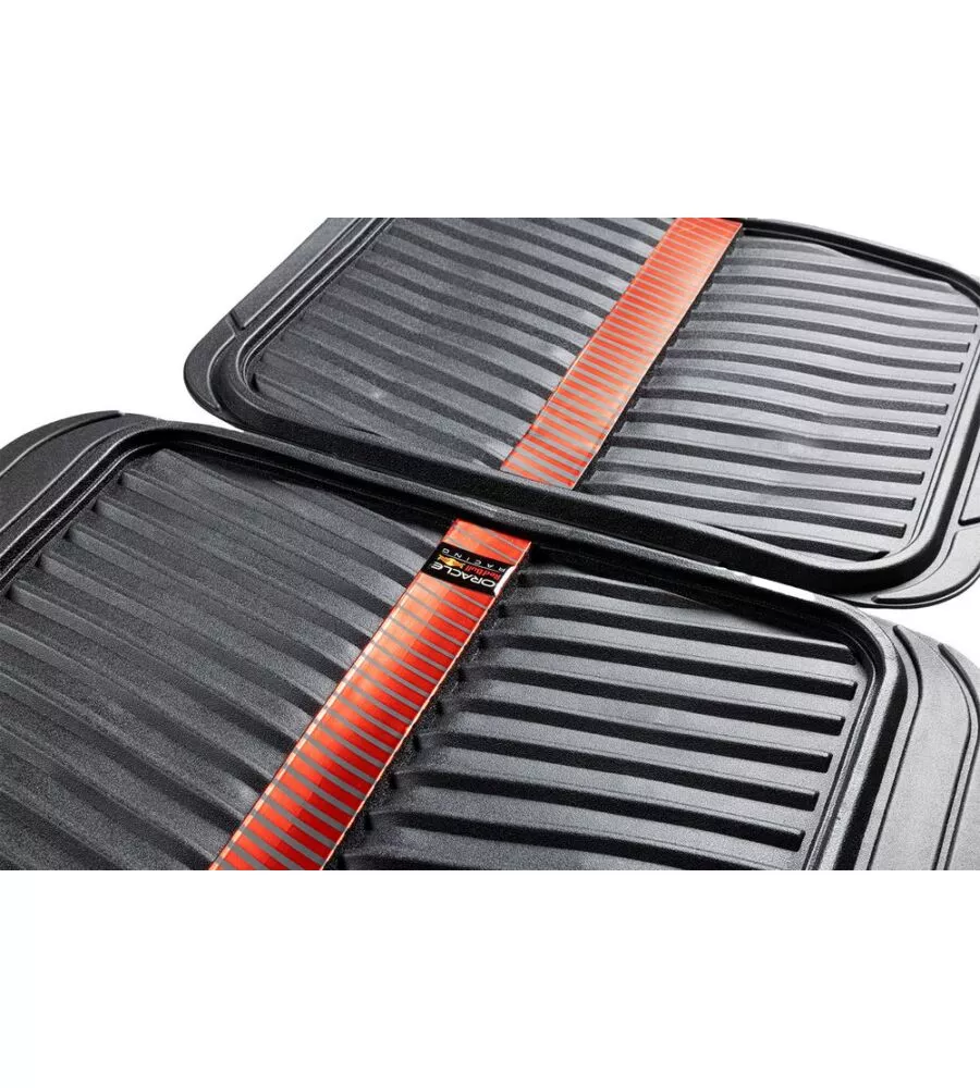 Set 4 tappeti auto RedBull "Bull Flash" nero e rosso