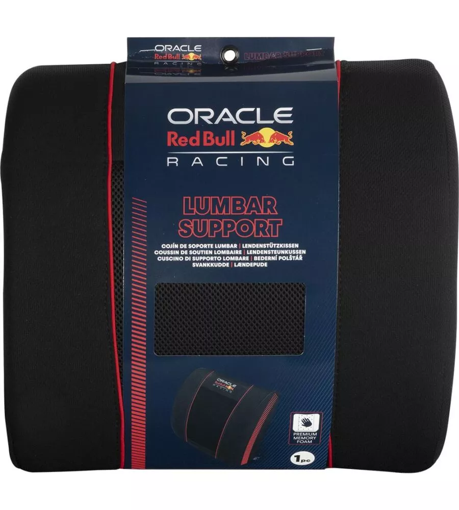 Supporto lombare auto RedBull "Powerbar" nero e rosso
