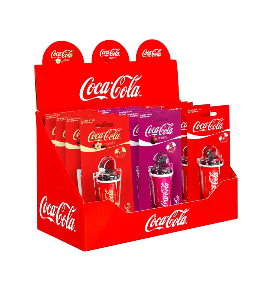 Profumatore auto bicchiere Coca Cola fragranze assortite