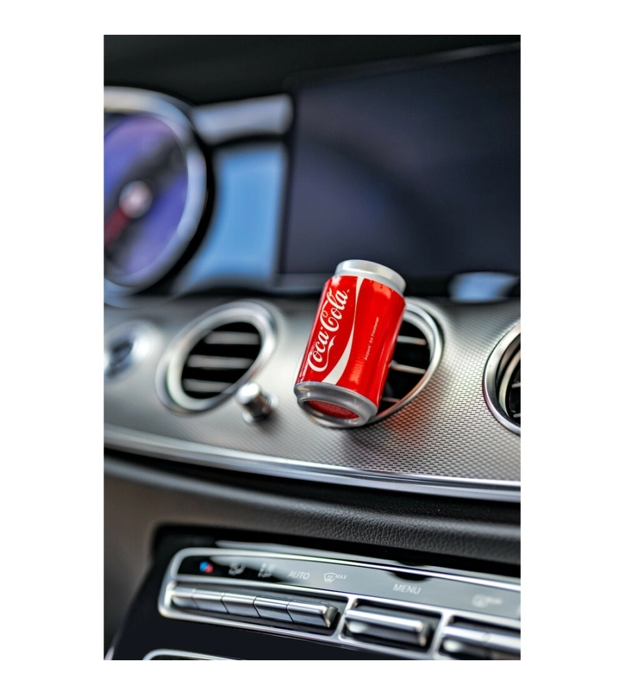 Profumatore auto lattina Coca Cola con clip