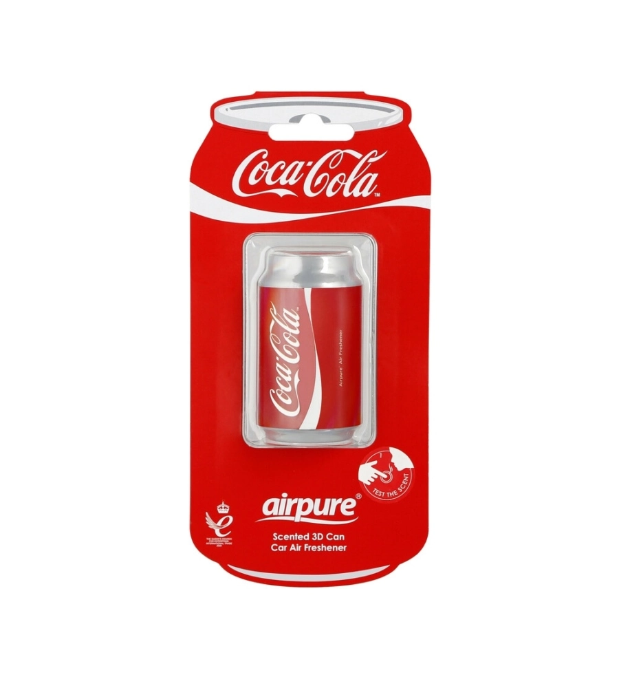 Profumatore auto lattina Coca Cola con clip