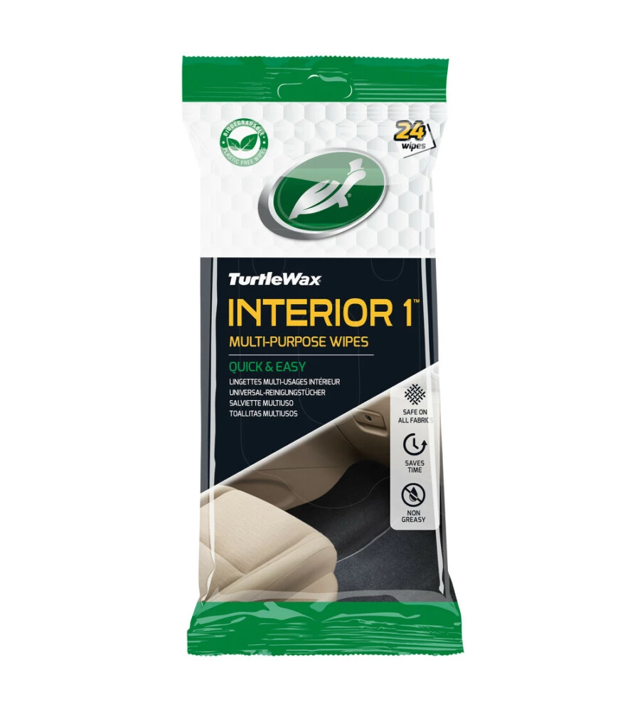 Salviette per interni TurtleWax "Interior 1" 24 pezzi
